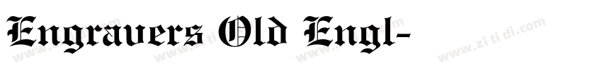 Engravers Old Engl字体转换